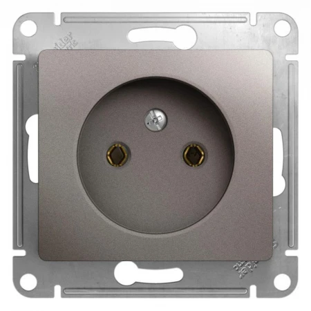 Розетка 2К Systeme Electric Glossa 16A 250V платина GSL001241