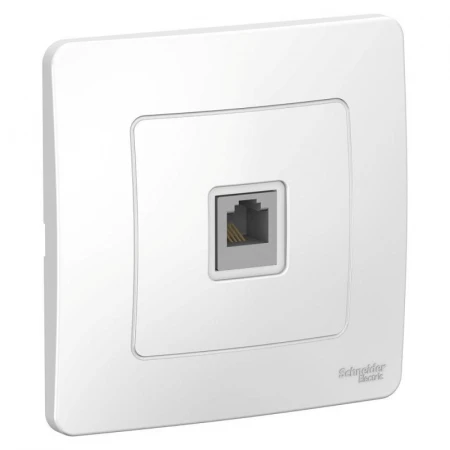 Розетка телефонная RJ11 Systeme Electric Blanca белая BLNIS011001