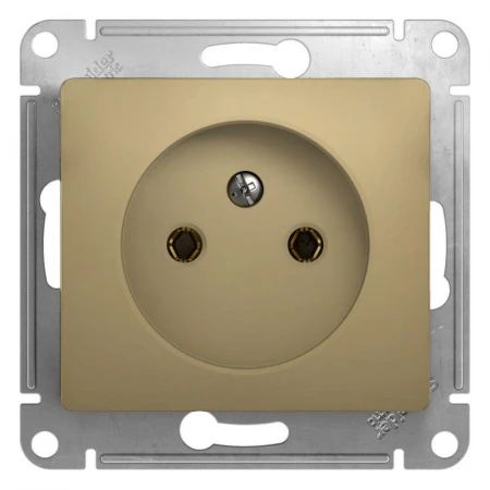 Розетка 2К Systeme Electric Glossa 16A 250V титан GSL000441