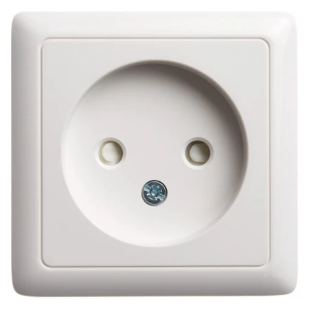 Розетка 2К Systeme Electric Хит 16A 250V со шторками белая RA10-137-B