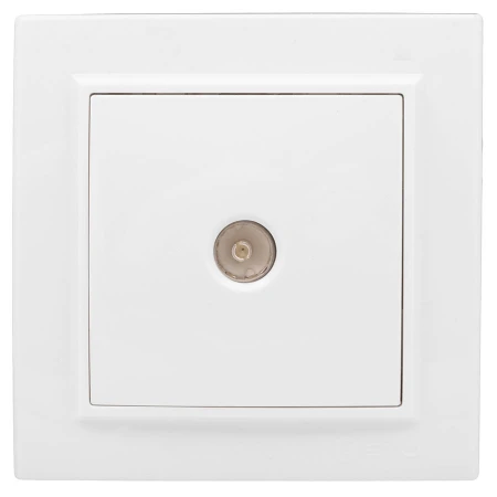 Минск Розетка TV 1-местная СП бел. 75Ом 5-862МГц EKF Basic ERA00-027-10