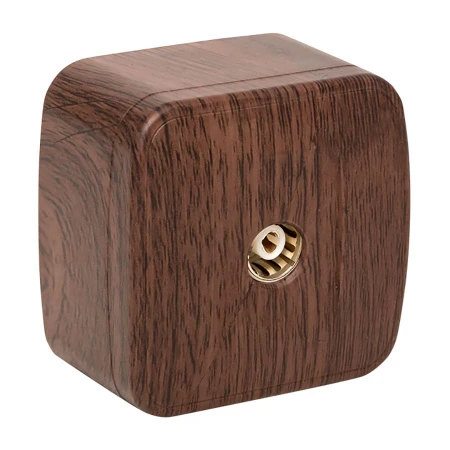 Розетка TV 1-местная ОП Минск 75Ом 5-862МГц тёмное дерево EKF EGA00-027-40