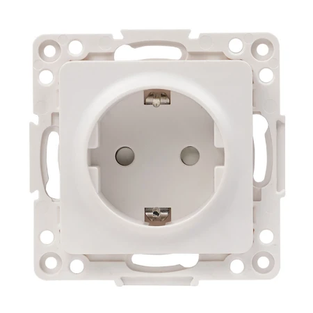 Стокгольм Механизм Розетки 1-местной с/з 16А белый с защ. штор. EKF PROxima EYR16-028-10