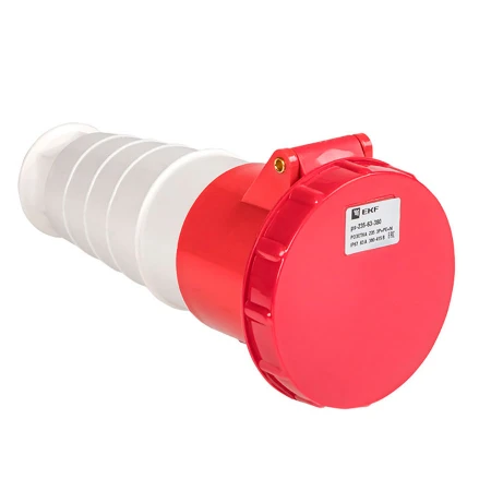 Розетка переносная 235 3Р+РЕ+N 63А 380В IP67 EKF PROxima ps-235-63-380