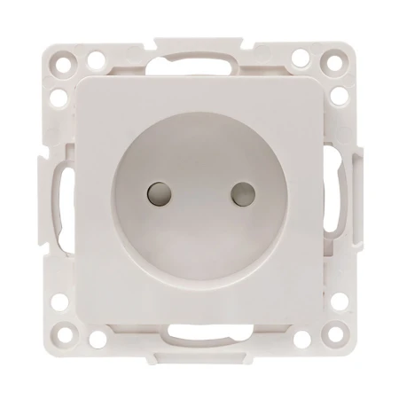 Стокгольм Механизм Розетки 1-местной б/з 10 А белый с защ. штор. EKF PROxima EYR10-022-10