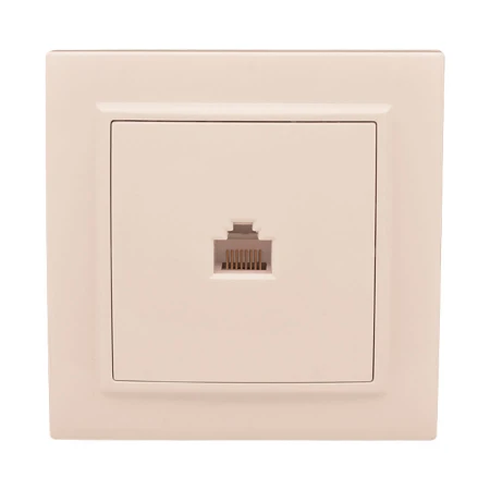 Розетка RJ-45 1-мест. СП бежевый Минск EKF ERK01-035-20