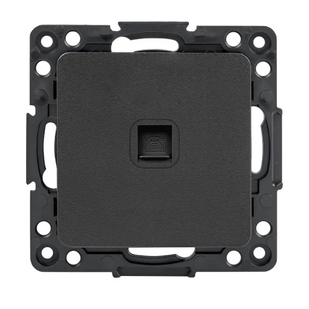 Стокгольм Механизм Розетки Phone 1-местной черный EKF PROxima EZT01-034-10