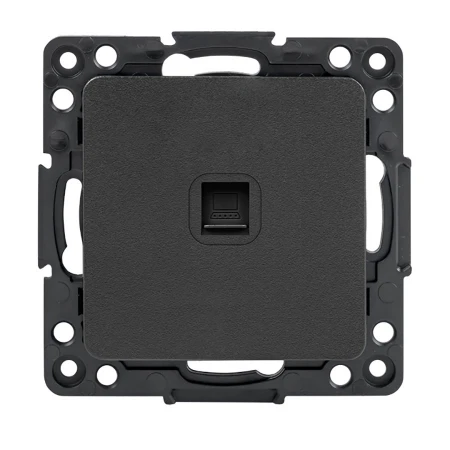 Стокгольм Механизм Розетки RJ-45 1-местной черный EKF PROxima EZK01-035-10