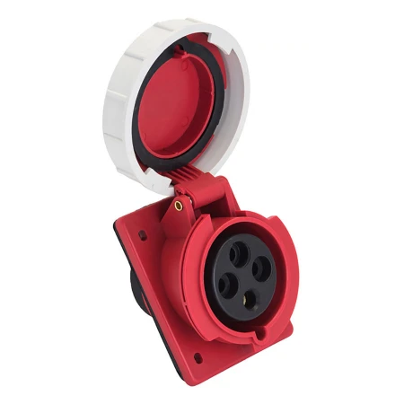 Розетка стационарная внутренняя угловая 4142 3Р+РЕ 16А 380В IP67 EKF PROxima ps-4142-16-380