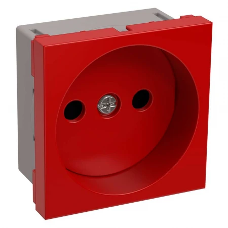 РКС-20-22-П-К Розетка без з/к 2к (на 2 модуля) ПРАЙМЕР красная IEK CKK-40D-RSK2-K04-K