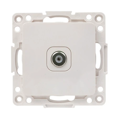 Стокгольм Механизм Розетки TV 1-местной проходной 75Ом 5-862МГц белый EKF EYA00-127-10