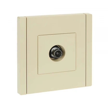 FORTE&PIANO Розетка TV оконечная FP428 ваниль IEK FP-A10-O-K10