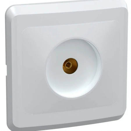 VEGA Розетка 1-местная TV РТВ10-ВБ белый IEK EAV10-K01-DM
