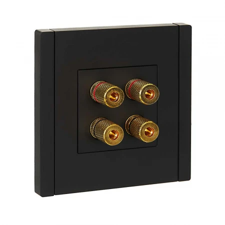 FORTE&PIANO Аудиорозетка 4-местная FP139 черный IEK FP-S40-K02