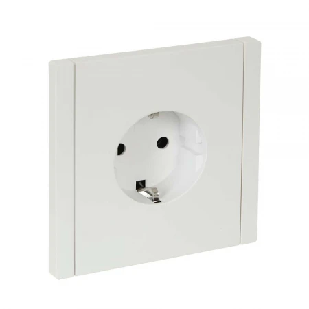 FORTE&PIANO Розетка 1-местная с заземлением без защитных шторок винтовое крепление 16А FP216 белый IEK FP-R11-16-K01