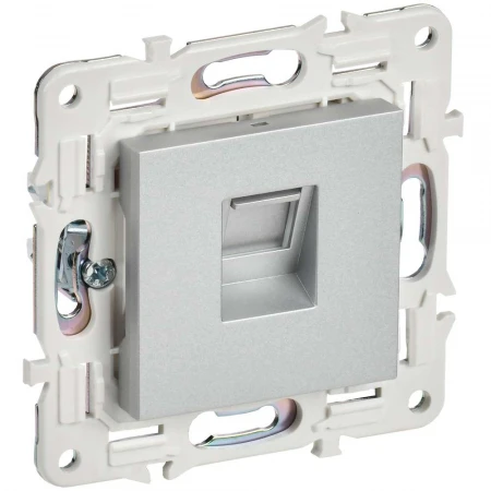 SKANDY Розетка компьютерная RJ45 кат.6 SK-K02S серебряный IEK SK-K10-2-K23