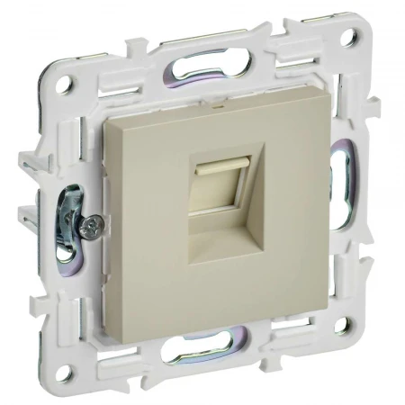 SKANDY Розетка компьютерная RJ45 кат.5E SK-K01B бежевый IEK SK-K10-1-K10