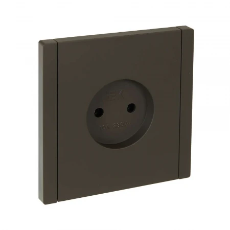 FORTE&PIANO Розетка 1-местная без заземления без защитных шторок винтовое крепление 10А FP318 серый IEK FP-R10-10-K03