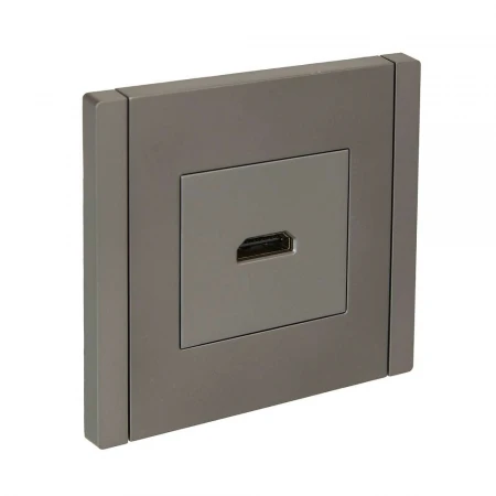 FORTE&PIANO Розетка HDMI FP540 сталь IEK FP-H10-K46