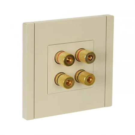FORTE&PIANO Аудиорозетка 4-местная FP439 ваниль IEK FP-S40-K10