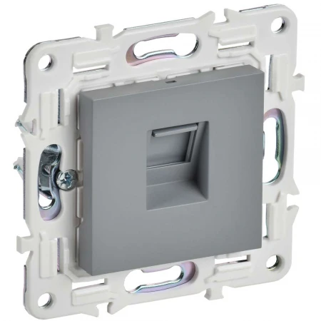 SKANDY Розетка компьютерная RJ45 кат.6 SK-K02Gr серый IEK SK-K10-2-K03