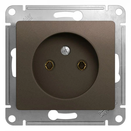 Розетка 2К Systeme Electric Glossa 16A 250V шоколад GSL000841