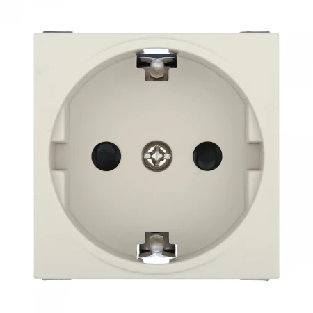 Розетка LK Studio с з/к, со шторками матовая поверхность (бежевый) LK45 851401-1