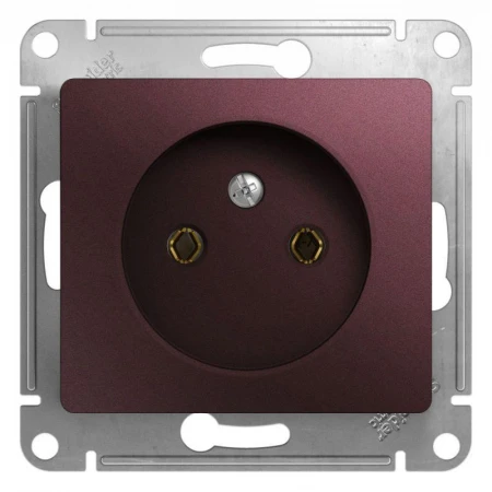 Розетка 2К Systeme Electric Glossa 16A 250V баклажановая GSL001141