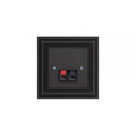 Аудиорозетка Liregus Retro черный матовый 29-240