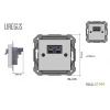 Аудиорозетка Liregus Retro черный матовый 29-240 Аудиорозетка Liregus Retro черный матовый 29-240