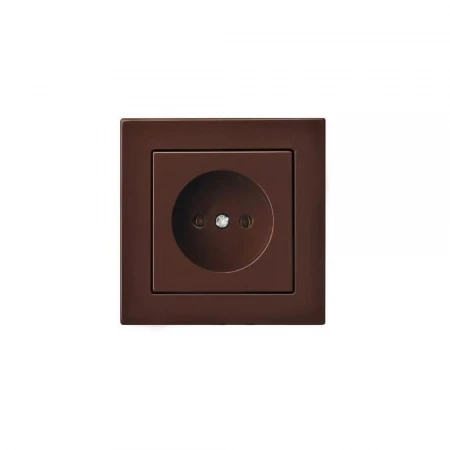 Розетка 2P Liregus Epsilon коричневый 28-135