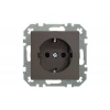 Розетка 2P+E Liregus Retro коричневый омбре 29-022 Розетка 2P+E Liregus Retro коричневый омбре 29-022