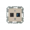Розетка HDMI/USB Liregus Retro кремовый омбре 29-140 Розетка HDMI/USB Liregus Retro кремовый омбре 29-140