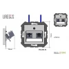 Розетка RJ45/RJ11 Liregus Epsilon черный матовый 29-237 Розетка RJ45/RJ11 Liregus Epsilon черный матовый 29-237