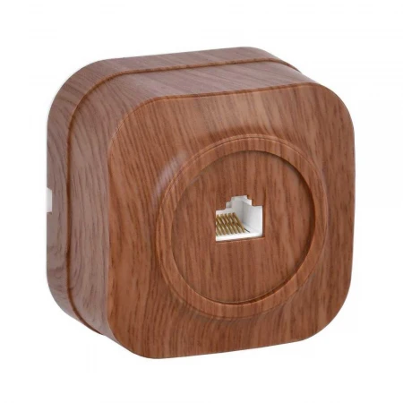 Розетка компьютерная RJ45 IEK Glory дуб EKH10-K24