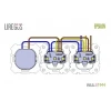 Розетка 2xUSB Liregus Retro кремовый омбре 29-117