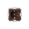 Розетка 2P+E Liregus Epsilon коричневый 28-136 Розетка 2P+E Liregus Epsilon коричневый 28-136