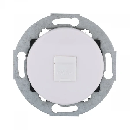 Розетка LK Studio компьютерная RJ-45 кат. 6 с накладкой (белый) Vintage 886304-1