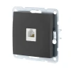 Розетка LK Studio компьютерная RJ-45 кат. 5е с накладкой (черный бархат) LK60 866108-1 Розетка LK Studio компьютерная RJ-45 кат. 5е с накладкой (черный бархат) LK60 866108-1