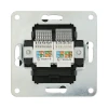 Розетка LK Studio компьютерная 2хRJ-45 кат. 5е с накладкой (черный бархат) LK80 846208-1 Розетка LK Studio компьютерная 2хRJ-45 кат. 5е с накладкой (черный бархат) LK80 846208-1