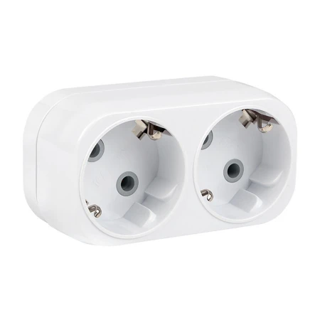 Разветвитель 2 гн. с/з плоский 16А 250B EKF PROxima ARP16-2