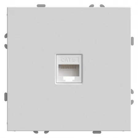 Розетка компьютерная RJ-45 Stekker Эмили белый фарфор RST00-5117-01 49873