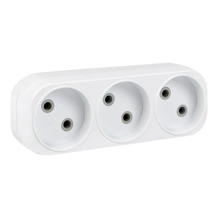 Разветвитель 3 гн. б/з плоский 6А 250B EKF PROxima ARP6-3