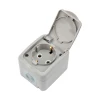 Розетка одноместная Mini OG IP54, с заземлением, о/у, серая KRANZ KR-78-0817 Розетка одноместная Mini OG IP54, с заземлением, о/у, серая KRANZ KR-78-0817