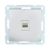 Розетка телефонная RJ-12 LK Studio LK60 серебристый металлик 865503-1 Розетка телефонная RJ-12 LK Studio LK60 серебристый металлик 865503-1