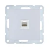 Розетка телефонная RJ-12 LK Studio LK80 серебристый металлик 845503-1 Розетка телефонная RJ-12 LK Studio LK80 серебристый металлик 845503-1