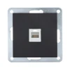 Розетка телефонная RJ-12 LK Studio LK80 черный бархат 845508-1 Розетка телефонная RJ-12 LK Studio LK80 черный бархат 845508-1