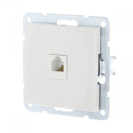Розетка телефонная RJ-12 LK Studio LK60 белый 865504-1
