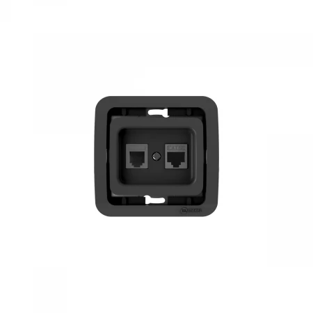 Розетка комп. ( cat 5) + тf евро Makel Mimoza 23237