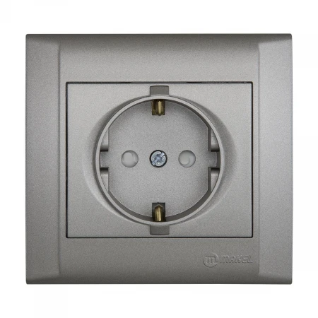 Розетка с/з с защт. для детей Makel Defne 42052058